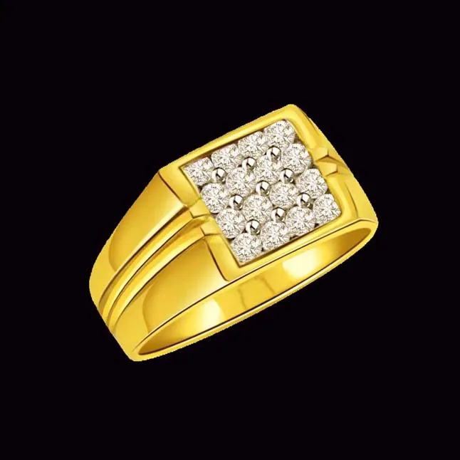 Real Diamond 0.48cts Men's Ring (SDR332)