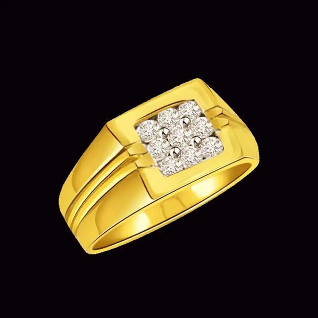 Real Diamond 0.45cts Men's Ring (SDR334)