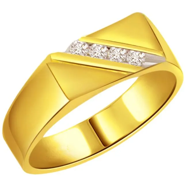 Diamond 0.40 ct Men's rings