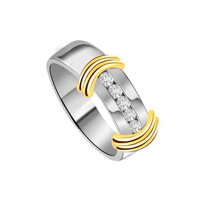 0.50cts Real Diamond Two Tone Ring (SDR341)