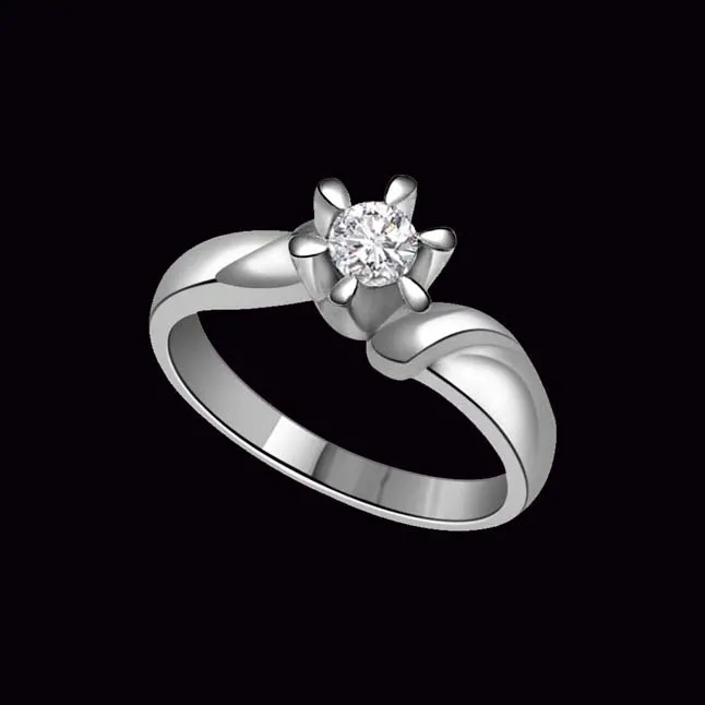 0.35cts Real Diamond Flower Shape Ring (SDR343)