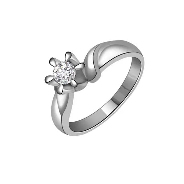 0.35cts Real Diamond Flower Shape Ring (SDR343)