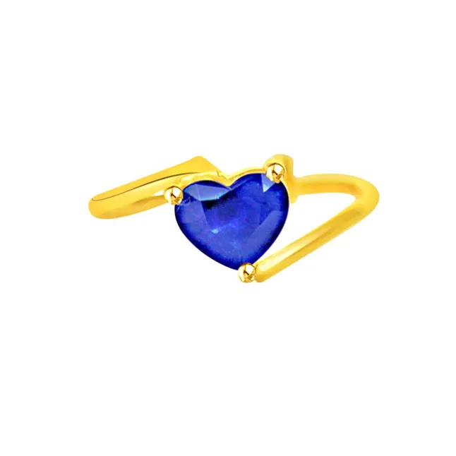 Sweet Angelic Dream - Sapphire Gold Ring