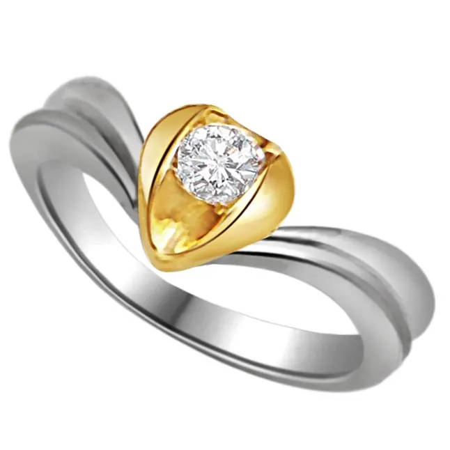 0.15 ct Diamond Heart Shape Solitaire rings