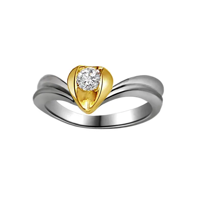 0.15cts Real Diamond Heart Shape Solitaire Ring (SDR375)