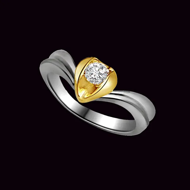 0.15cts Real Diamond Heart Shape Solitaire Ring (SDR375)