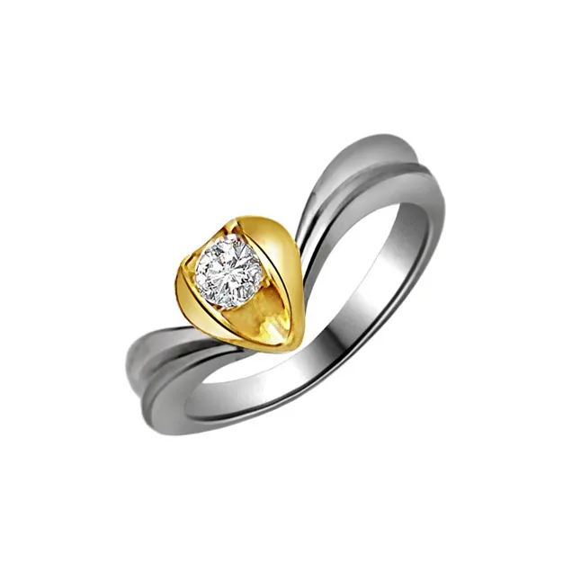 0.15cts Real Diamond Heart Shape Solitaire Ring (SDR375)