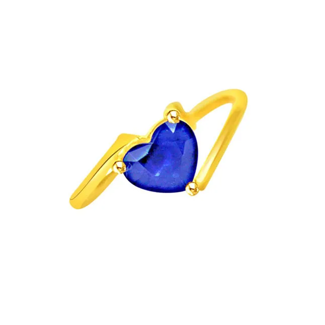 Sweet Angelic Dream - Sapphire Gold Ring
