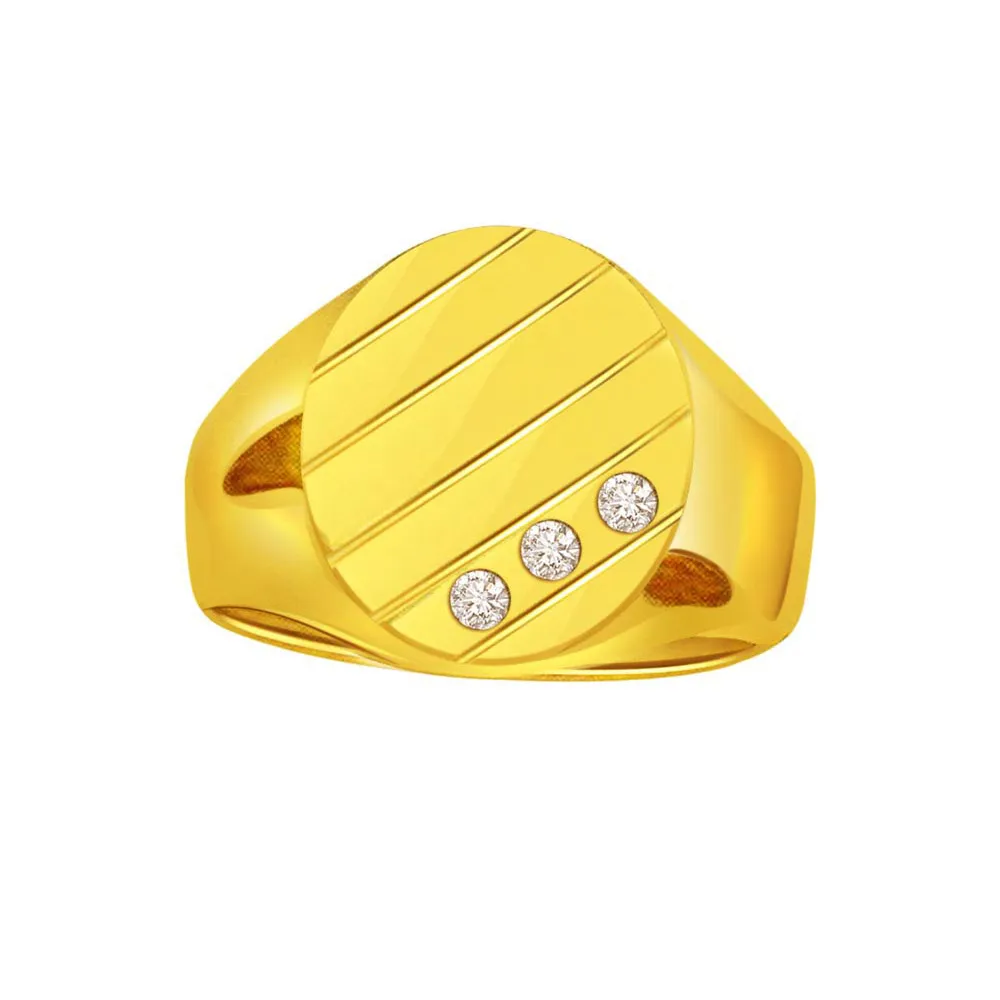 Diamond 0.15 ct Men's rings