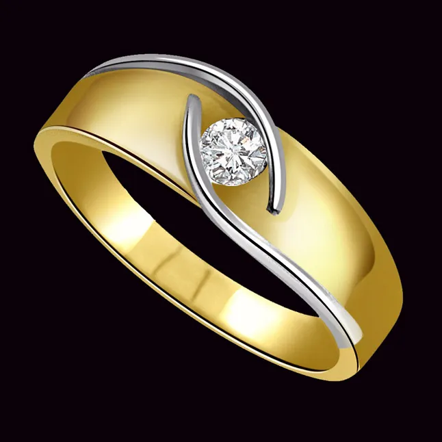 Real Diamond Men's Solitaire Ring (SDR387)