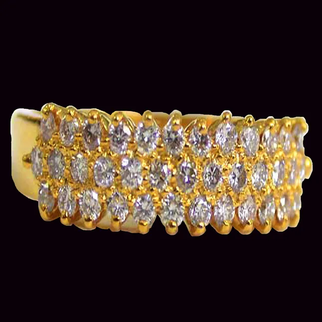 Glittering Diamond Elegance - 18kt Gold Eternity Ring (SDR3)