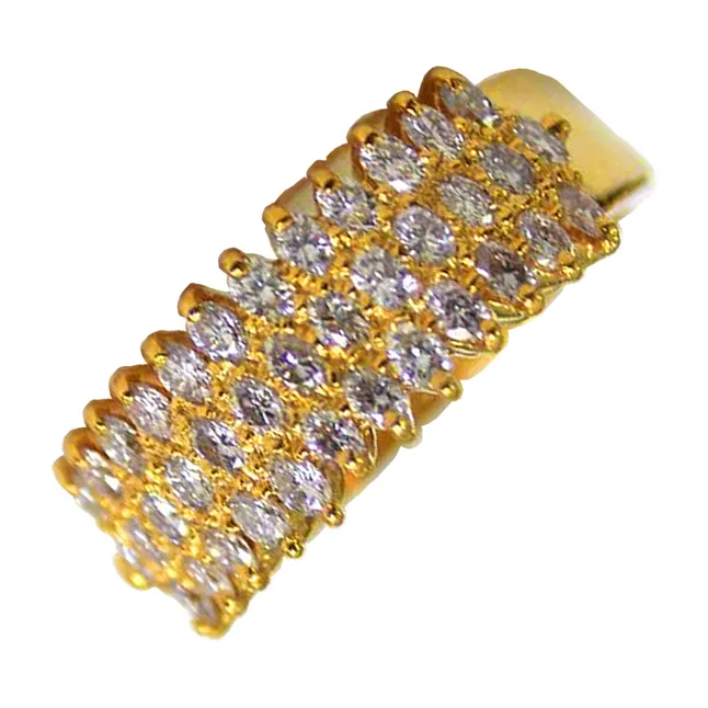 Glittering Diamond Elegance - 18kt Gold Eternity Ring (SDR3)