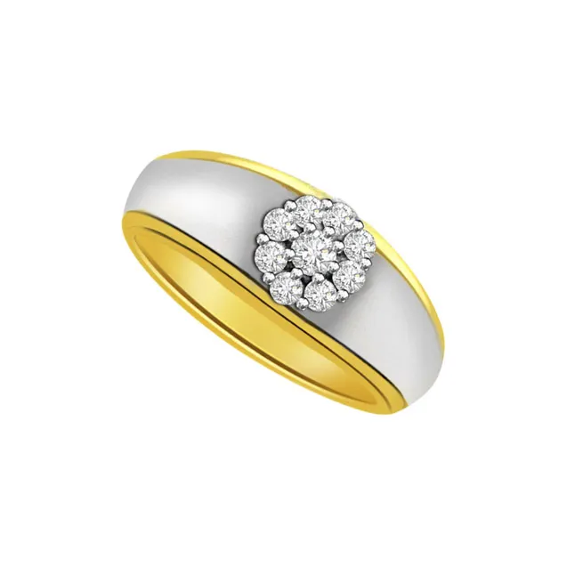 0.23cts Real Diamond Two Tone Ring (SDR400)