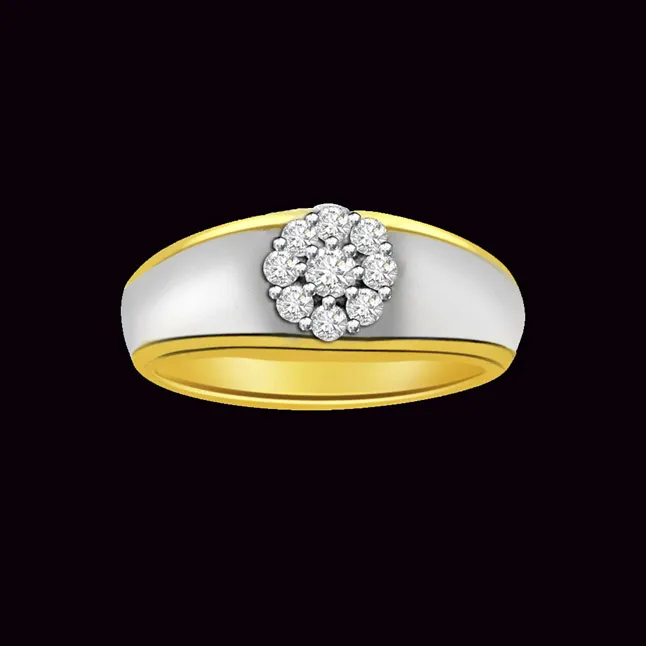 0.23cts Real Diamond Two Tone Ring (SDR400)