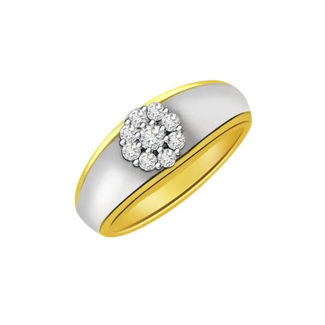 0.23cts Real Diamond Two Tone Ring (SDR400)