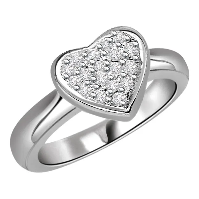 0.44 cts Diamond Heart Shape rings
