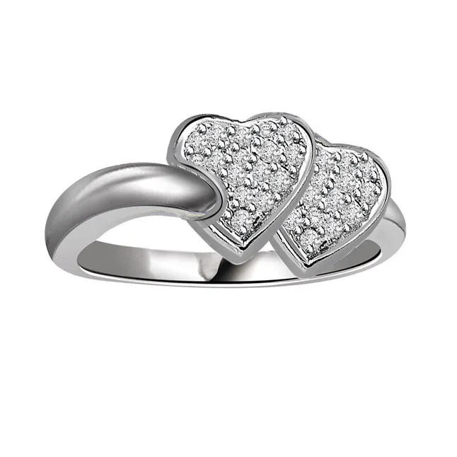 0.24cts Real Diamond Heart Shape Ring (SDR403)