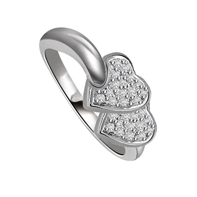 0.24cts Real Diamond Heart Shape Ring (SDR403)