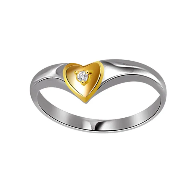 0.15 cts Diamond Heart Shape rings