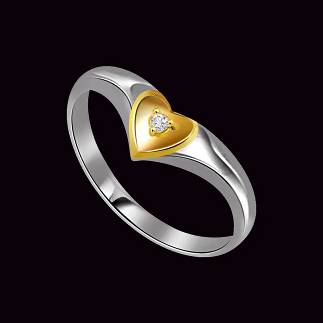 0.15 cts Diamond Heart Shape rings