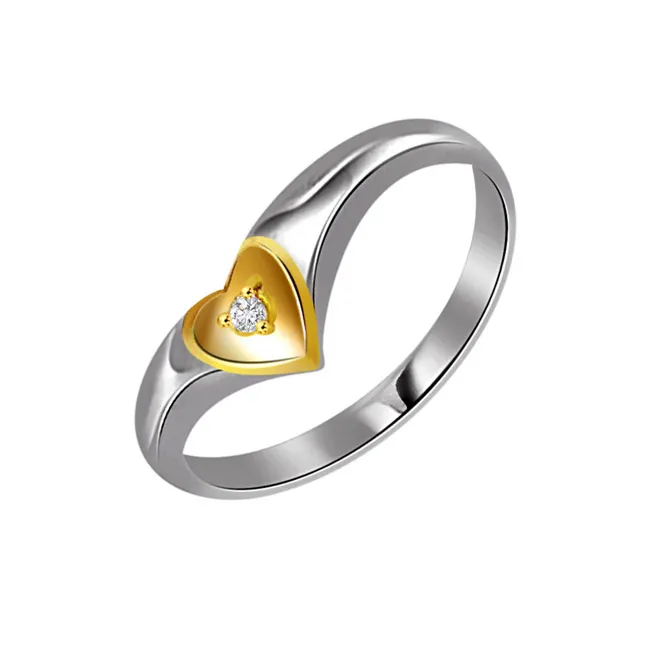 0.15 cts Diamond Heart Shape rings