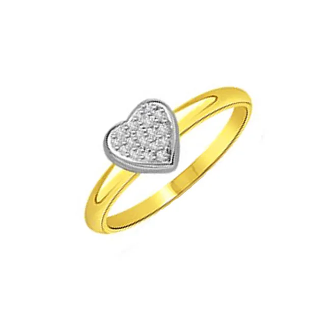 0.14cts Real Diamond Heart Shape Ring (SDR411)