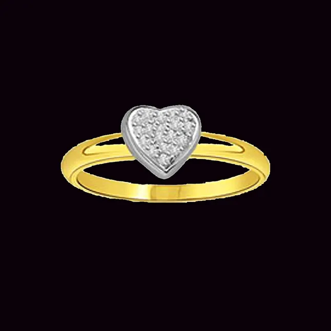 0.14cts Real Diamond Heart Shape Ring (SDR411)
