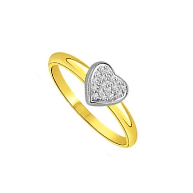 0.14cts Real Diamond Heart Shape Ring (SDR411)