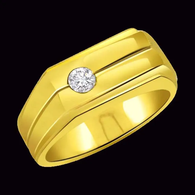 0.10cts Real Diamond 18kt Gold Men's Ring (SDR426)