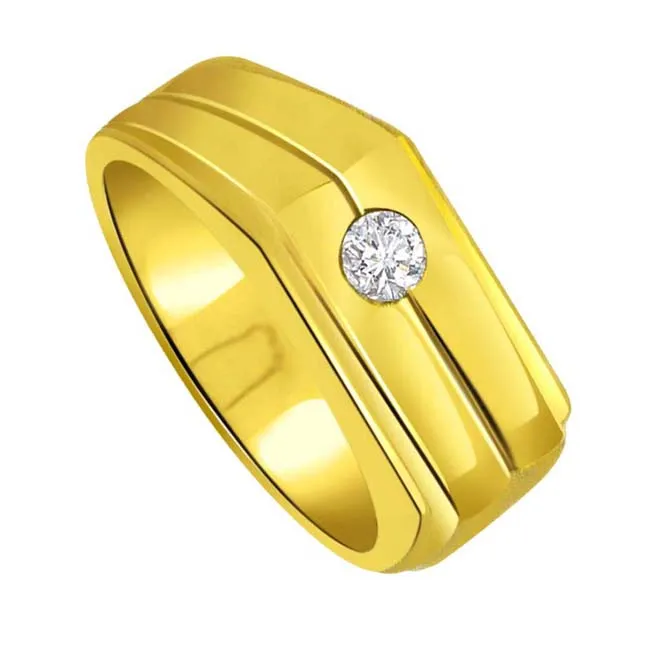 0.10cts Real Diamond 18kt Gold Men's Ring (SDR426)