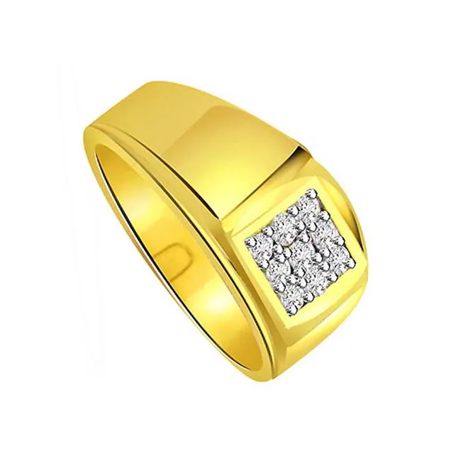 0.27cts Real Diamond Two-Tone 18kt Gold Ring (SDR428)