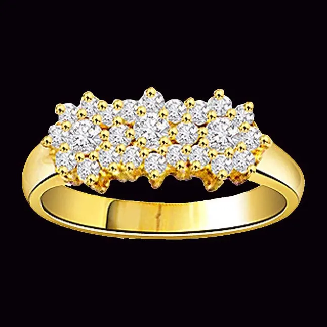 0.81cts Real Diamond 18kt Gold Fine Ring (SDR429)