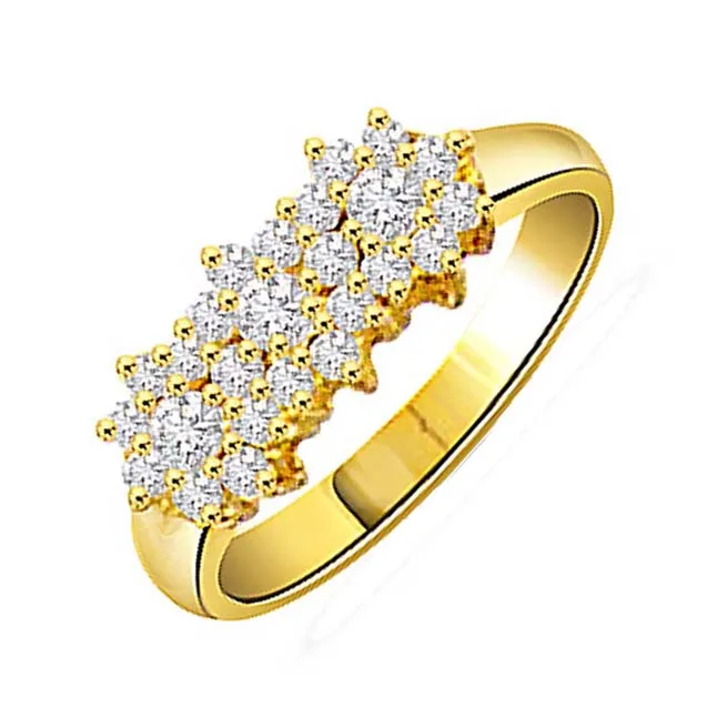 0.81cts Real Diamond 18kt Gold Fine Ring (SDR429)