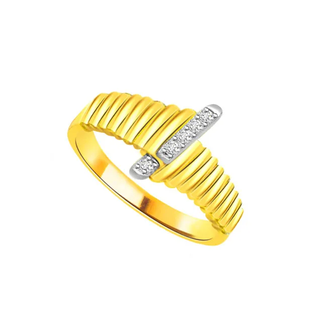 0.35cts Real Diamond 18kt Yellow Gold Ring (SDR441)