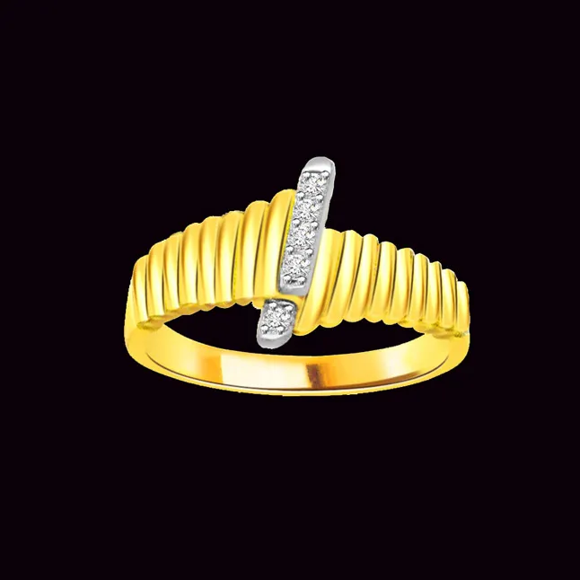 0.35cts Real Diamond 18kt Yellow Gold Ring (SDR441)