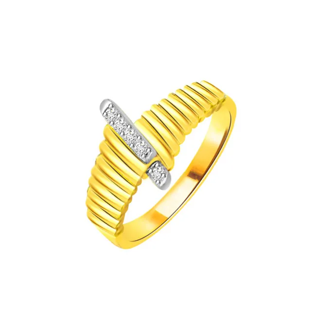 0.35cts Real Diamond 18kt Yellow Gold Ring (SDR441)