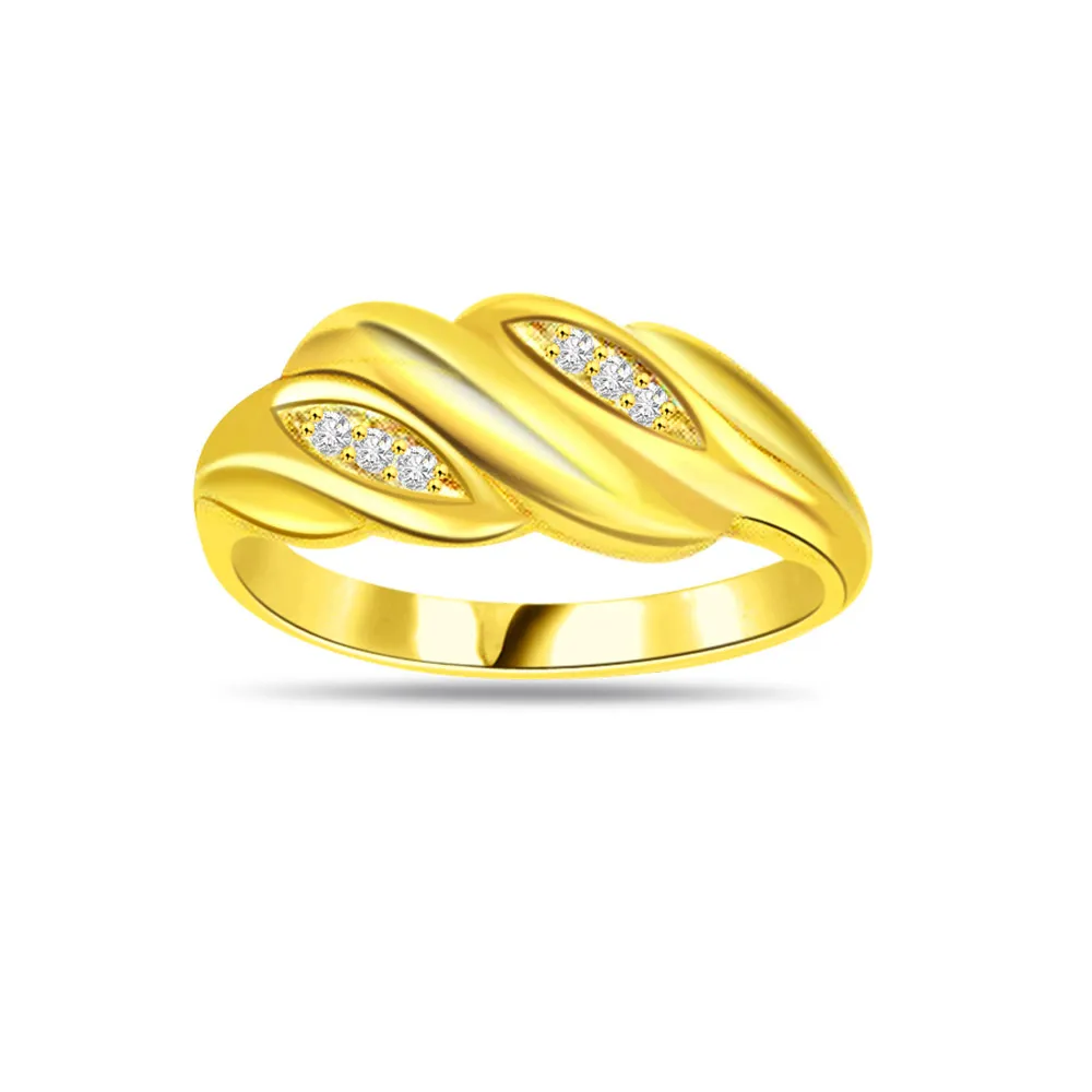 0.18ct Diamond 18kt Yellow Gold rings