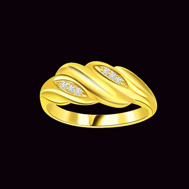 0.18cts Real Diamond 18kt Yellow Gold Ring (SDR442)