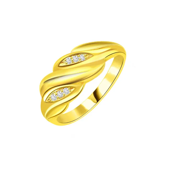 0.18cts Real Diamond 18kt Yellow Gold Ring (SDR442)