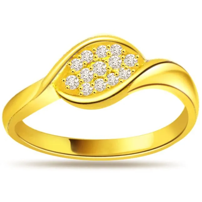 0.39ct Diamond 18kt Yellow Gold rings