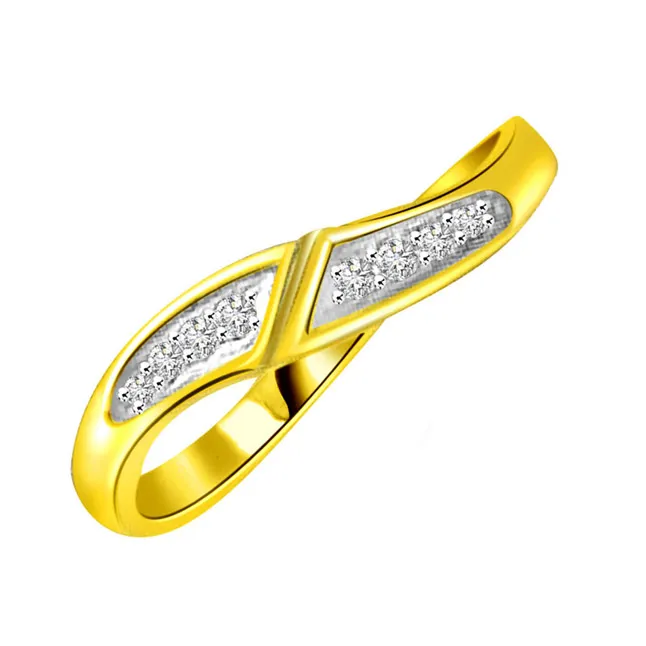 0.16cts Real Diamond Designer 18kt Gold Ring (SDR452)