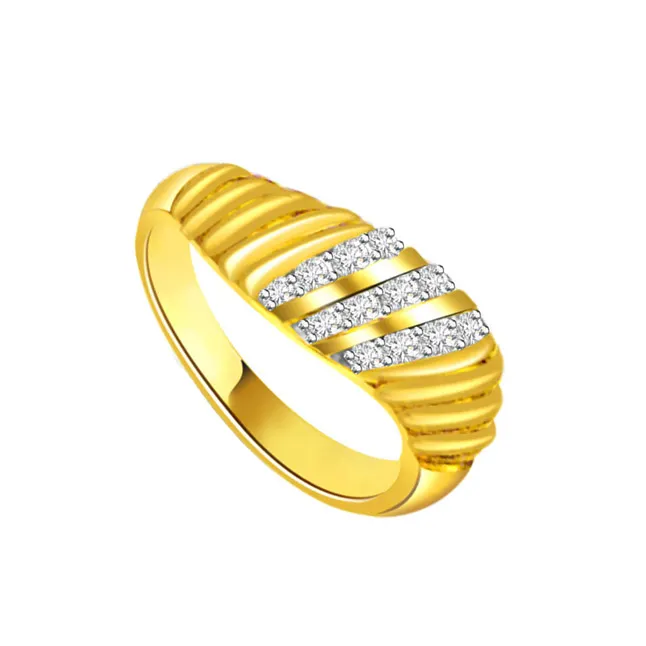 Designer Real Diamond Gold Ring (SDR456)