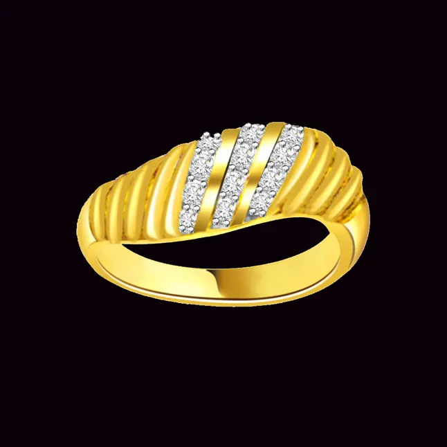 Designer Real Diamond Gold Ring (SDR456)