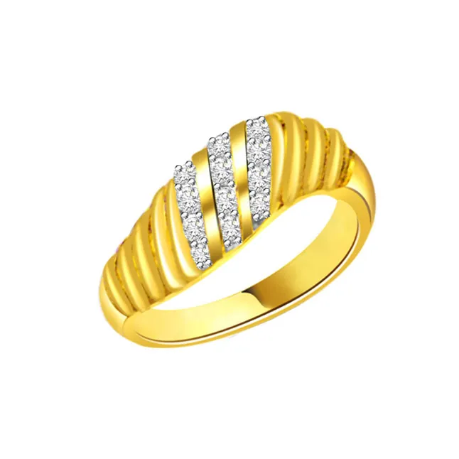 Designer Real Diamond Gold Ring (SDR456)