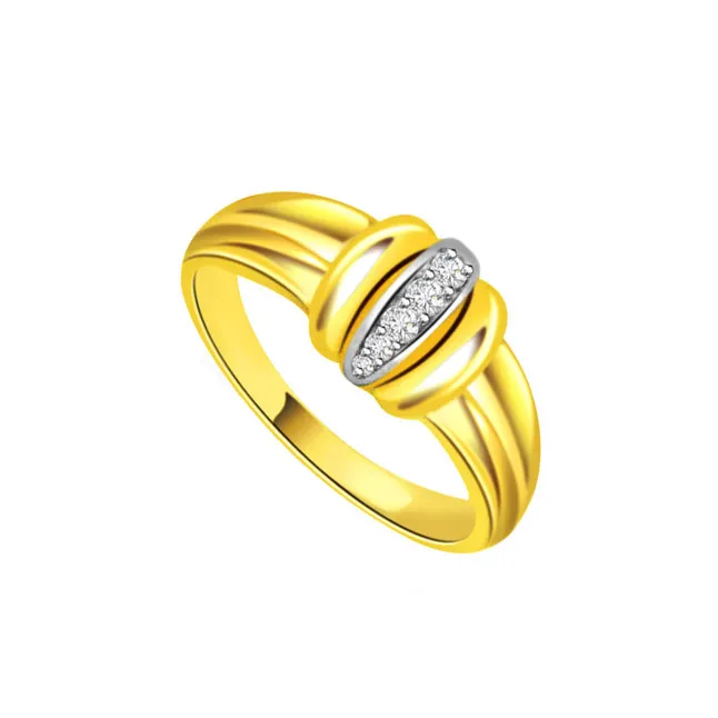 Designer Real Diamond Gold Ring (SDR458)
