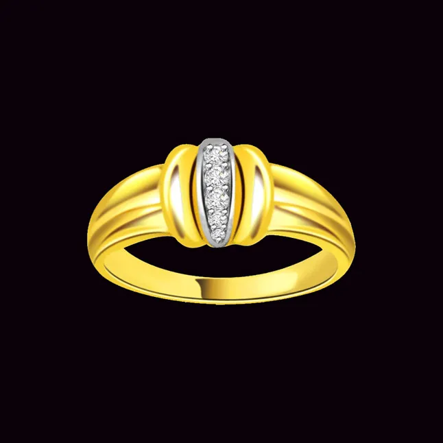 Designer Real Diamond Gold Ring (SDR458)