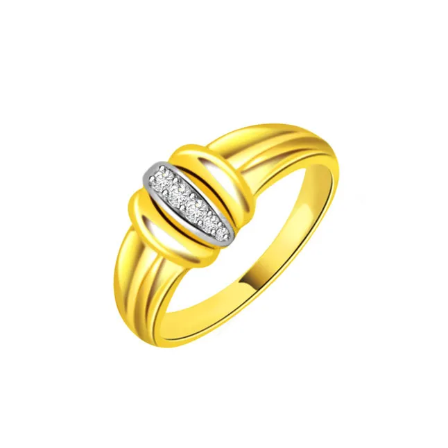 Designer Real Diamond Gold Ring (SDR458)