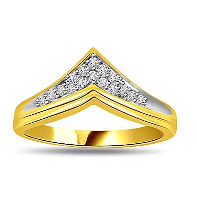 0.60ct Diamond Gold rings SDR464 -White Yellow Gold rings