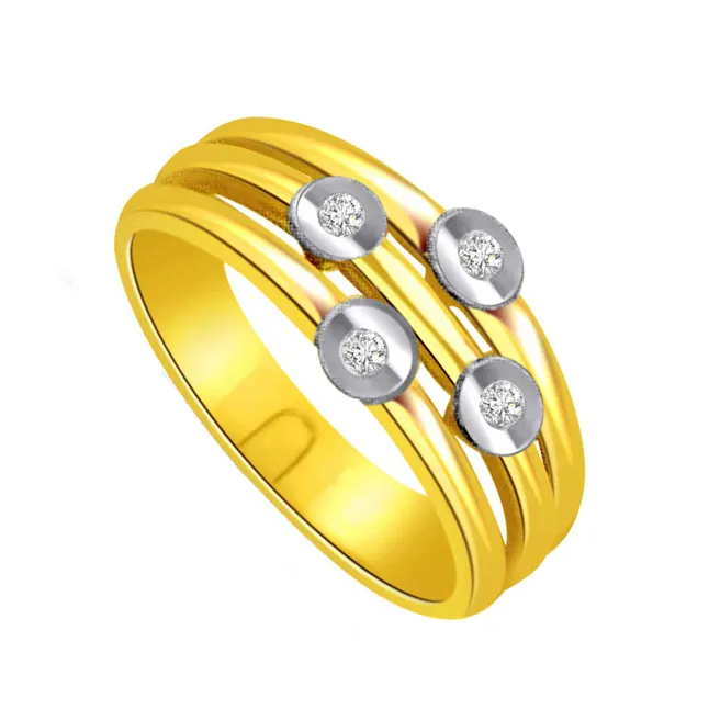 Designer Real Diamond Gold Ring (SDR466)