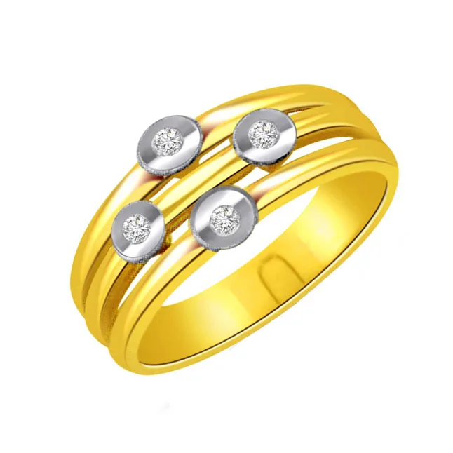 Designer Real Diamond Gold Ring (SDR466)